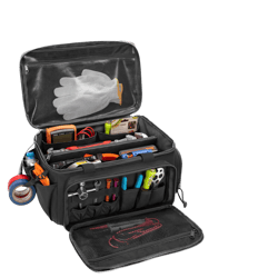 durable tactical tool bag, heavy duty organizer for handymen and carpenters, non-slip base, portable storage solution