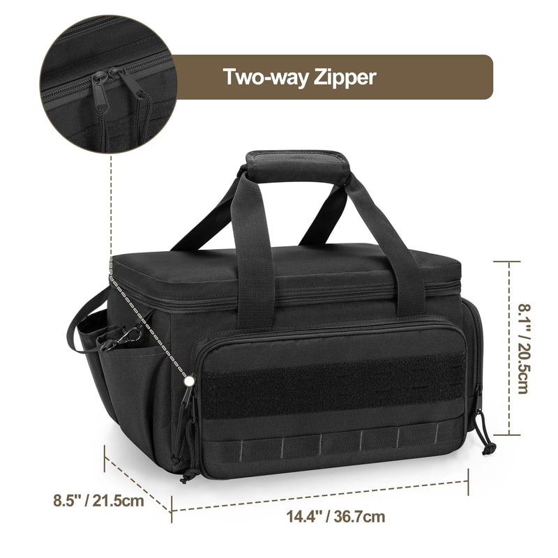 Durable Tactical Tool Bag, Heavy Duty Organizer for Handymen and Carpenters, Non-slip Base, Portable Storage Solution