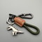 Motorcycle Decoration Accessories Car Keychain Leather Woven Rope Pendant Small Gift For Bikers 0