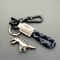 Motorcycle Decoration Accessories Car Keychain Leather Woven Rope Pendant Small Gift For Bikers 8