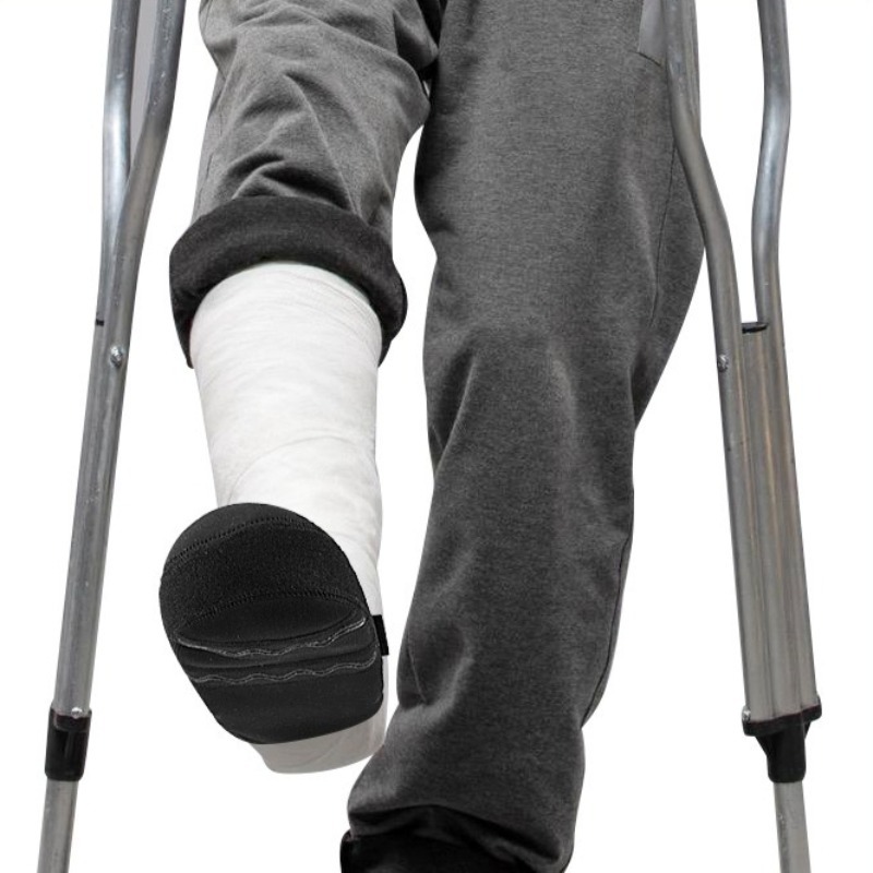 Foot Rehabilitation Tool, Half-palm Cast Sock Cover with Fixed Strap, Anti-slip, Windproof, Keep Warm Cast Toe Protector