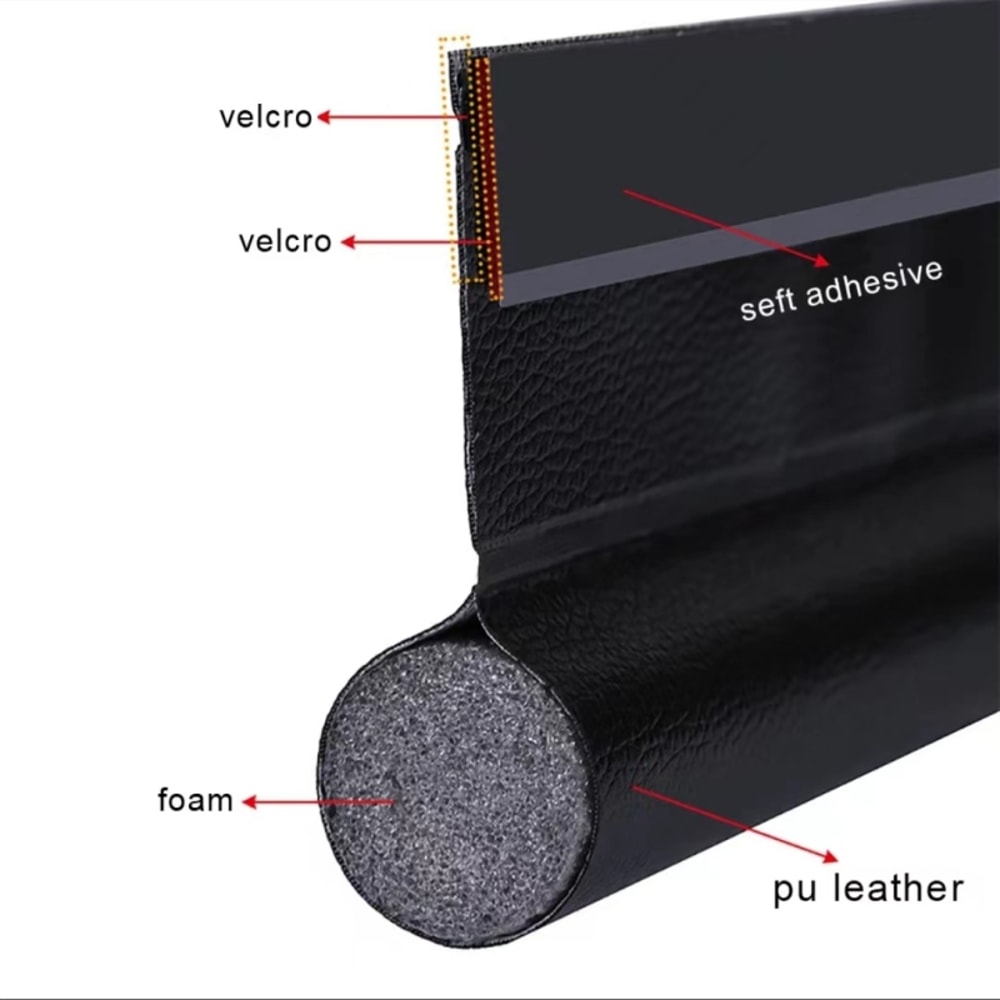 Sealing Strip Door Bottom Sound Insulation Foam Tape Waterproof Bedroom Gap 3