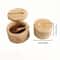 Bamboo Salt, Pepper, and Sugar Jars, Condiment Box with Lids, Wood Storage Pot Set for Kitchen Organization