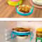 Double Layer Insulation Microwave Oven Tray Storage Rack Multifunctional Heating Steaming Rack Pot 4
