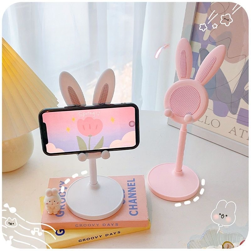 Rabbit Phone Stand Desktop Adjustable Phone Grip Cute Phone Stand Accessories 4