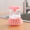 Kitchen Wash Pot Dish Brush with Soap Dispenser, Household Cleaning Accessories