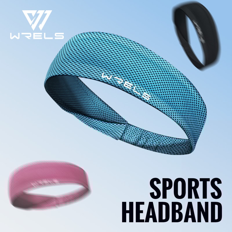Summer Sport Headband, Breathable Fitness Sweatband, Non-Slip Elastic Tenni Headband, Sweat Wicking Hairband for Running