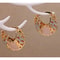 Stylish Gold Plated Hoop Earrings for Women, Perfect for Weddings, Parties, Birthdays