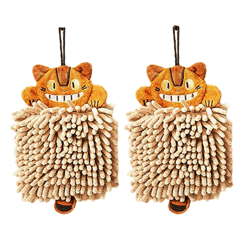 cartoon cat hand towel, super soft chenille microfiber, quick-dry absorbent home towel for kitchen bathroom