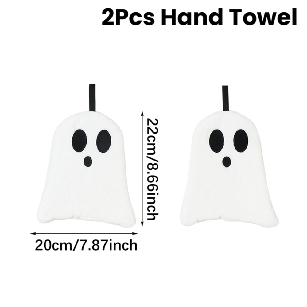 Black Cat Hand Towel Cute Handkerchief Towels For Halloween Super Absorbent Kitchen Towels 6
