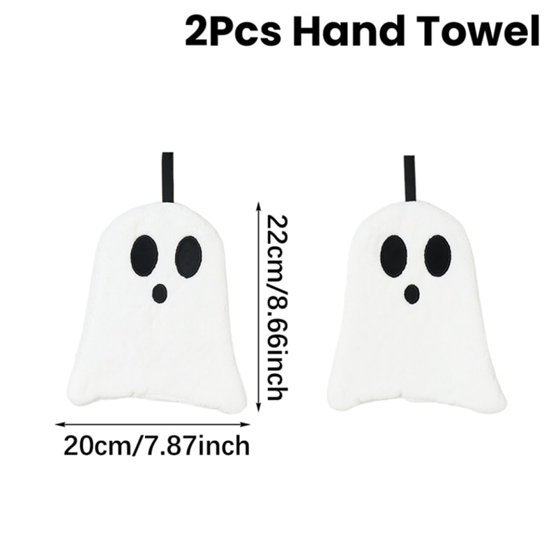 Black Cat Hand Towel Cute Handkerchief Towels For Halloween Super Absorbent Kitchen Towels 6