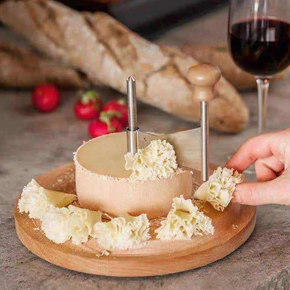 Cheese Cutting Wooden Rotary Shaver Manual Kitchen Chocolate Chip Scraper Cheese Shredder 0