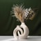 Nordic Ceramic Interlock Vase for Wedding, Bridal Shower, Pampas Grass Home Decoration