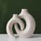 Nordic Ceramic Interlock Vase for Wedding, Bridal Shower, Pampas Grass Home Decoration