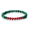 Classic Natural Stone Palestine Flag Bracelet, Men Women National Flag Beads Bracelet, Christmas Prayer Beads Jewelry