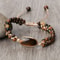 Natural Tiger Eye Stone Bracelet Handmade Beads Yoga Wrap Bracelet, Bangle for Women Men