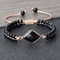 Black Onyx Braided Bracelet Handmade Adjustable Obsidian Pendant Women Wrist Bangle Men Prayer Jewe 1