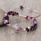 Purple Crystal Agate Stone Wrap Bracelet Yoga Beaded Charm Bracelet For Women And Men Bohemian Jewe 1