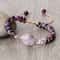 Purple Crystal Agate Stone Wrap Bracelet Yoga Beaded Charm Bracelet For Women And Men Bohemian Jewe 7