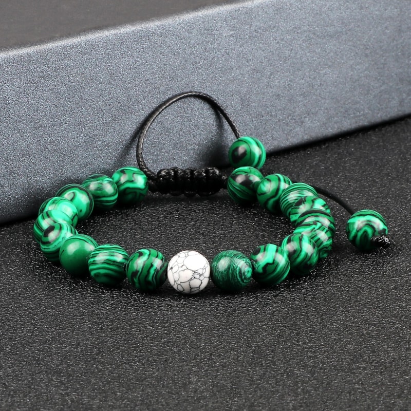 Natural Stone Beads Bracelet For Women Men Handmade Lava Tiger Eye Bangle Energy Healing Jewelry Gi 2