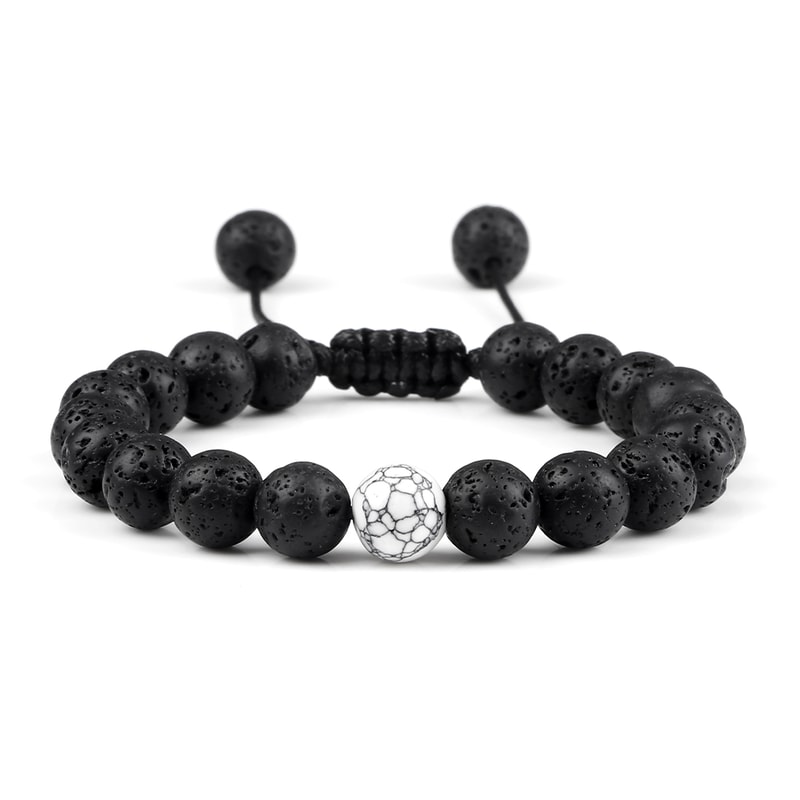 Natural Stone Beads Bracelet For Women Men Handmade Lava Tiger Eye Bangle Energy Healing Jewelry Gi 6