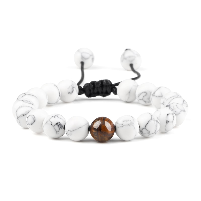 Natural Stone Beads Bracelet For Women Men Handmade Lava Tiger Eye Bangle Energy Healing Jewelry Gi 10