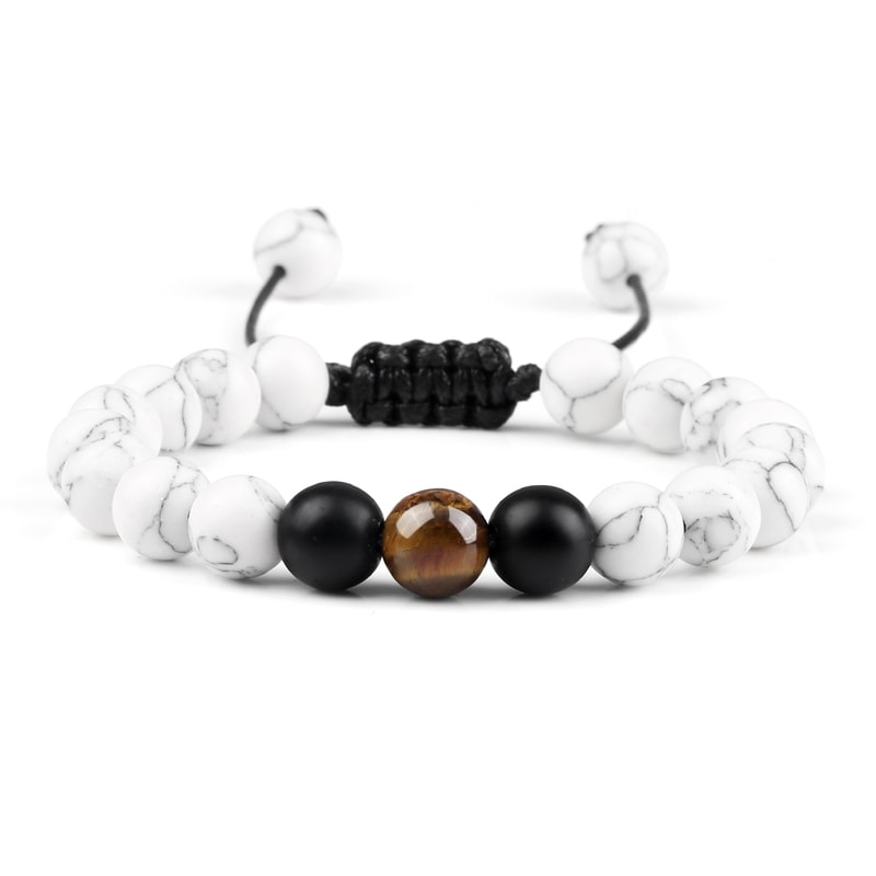 Natural Stone Beads Bracelet For Women Men Handmade Lava Tiger Eye Bangle Energy Healing Jewelry Gi 11