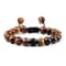 Natural Stone Beads Bracelet For Women Men Handmade Lava Tiger Eye Bangle Energy Healing Jewelry Gi 14