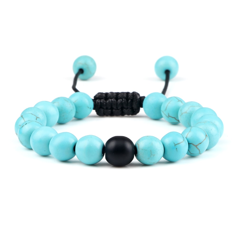 Natural Stone Beads Bracelet For Women Men Handmade Lava Tiger Eye Bangle Energy Healing Jewelry Gi 15