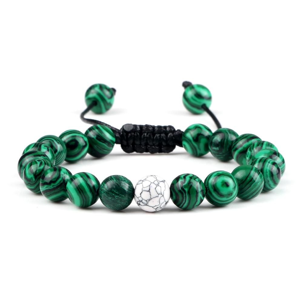 Natural Stone Beads Bracelet For Women Men Handmade Lava Tiger Eye Bangle Energy Healing Jewelry Gi 17