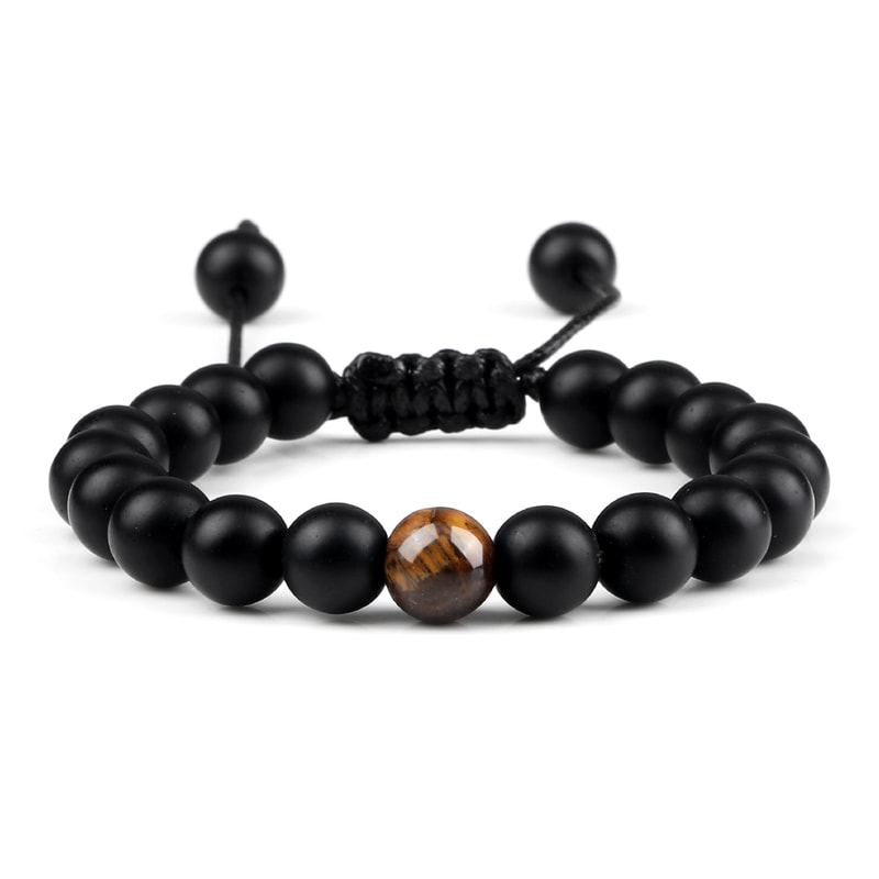 Natural Stone Beads Bracelet For Women Men Handmade Lava Tiger Eye Bangle Energy Healing Jewelry Gi 20
