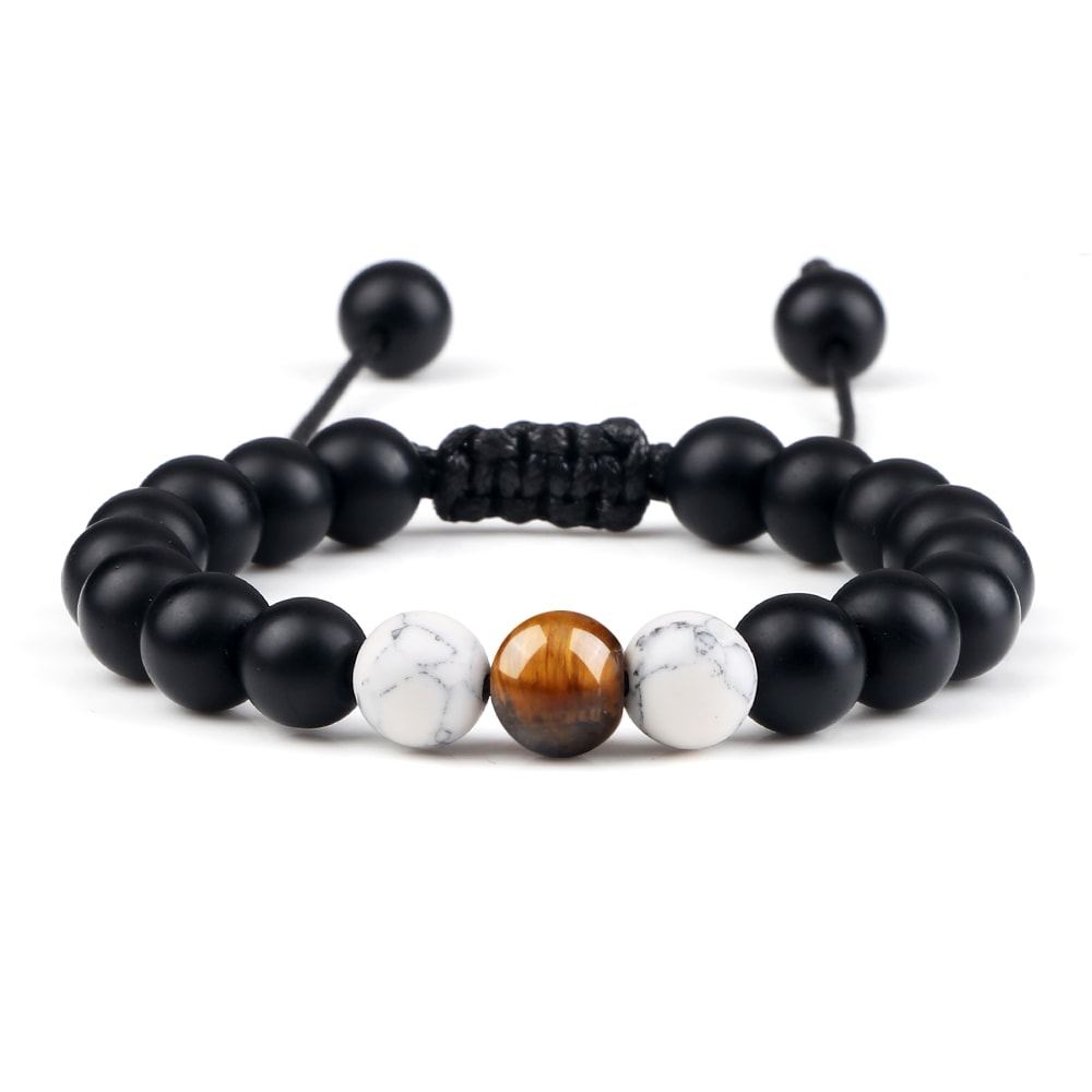Natural Stone Beads Bracelet For Women Men Handmade Lava Tiger Eye Bangle Energy Healing Jewelry Gi 21