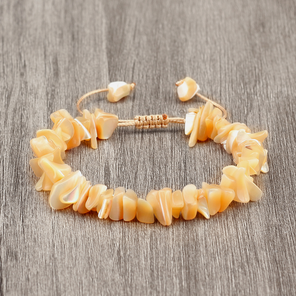 Bohemia Natural Shell Bracelet For Women Men Irregular Beach Handmade Adjustable Bangle Fashion Jew 5