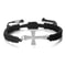Men Crystal Cross Pendant Bracelet Adjustable Red Black Braided Friendship Jewelry For Women 9
