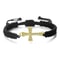 Men Crystal Cross Pendant Bracelet Adjustable Red Black Braided Friendship Jewelry For Women 10