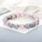 Natural Stone White Bracelet For Women Pink Quartz Onyx Agates Lava Beads Stretch Bangles 1