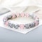 Natural Stone White Bracelet For Women Pink Quartz Onyx Agates Lava Beads Stretch Bangles 1
