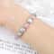 Natural Stone White Bracelet For Women Pink Quartz Onyx Agates Lava Beads Stretch Bangles 2