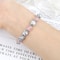 Natural Stone White Bracelet For Women Pink Quartz Onyx Agates Lava Beads Stretch Bangles 2