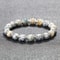 Natural Stone White Bracelet For Women Pink Quartz Onyx Agates Lava Beads Stretch Bangles 4