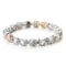 Natural Stone White Bracelet For Women Pink Quartz Onyx Agates Lava Beads Stretch Bangles 5