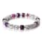 Natural Stone White Bracelet For Women Pink Quartz Onyx Agates Lava Beads Stretch Bangles 7