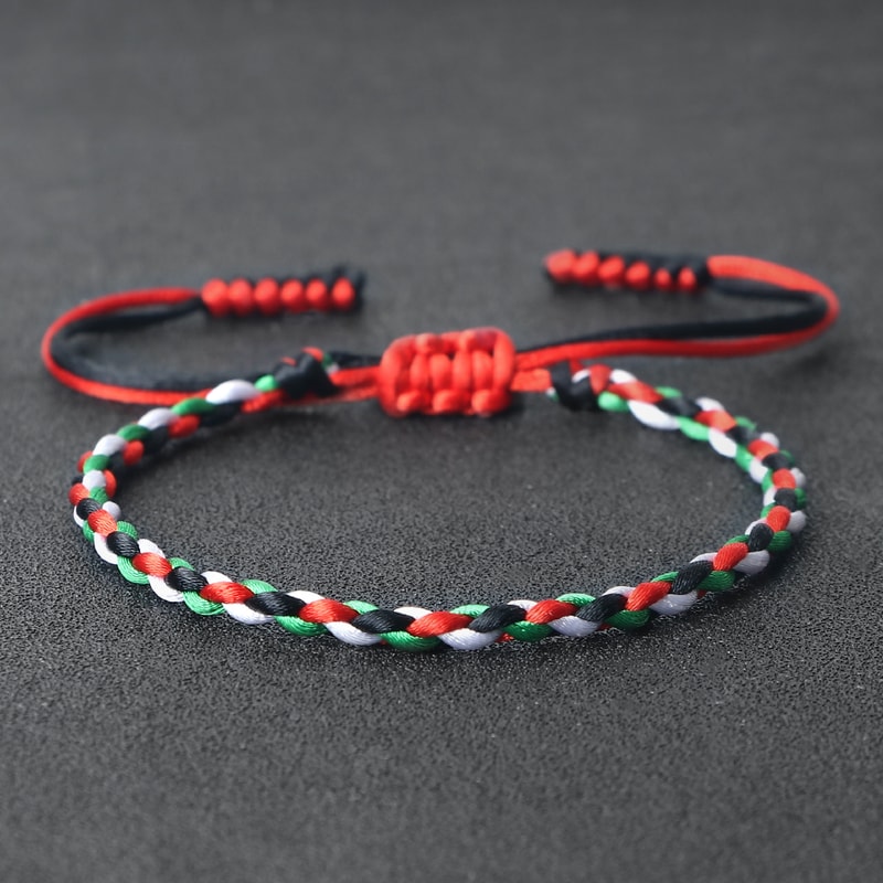 National Flag Braided Bracelets Adjustable Charm Bangles For Women And Men Woven Thread Rope Countr 1