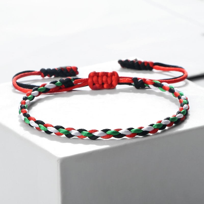National Flag Braided Bracelets Adjustable Charm Bangles For Women And Men Woven Thread Rope Countr 6
