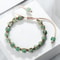 Women Healing Energy Bracelet Natural Gemstone Beads Irregular Shaped Cut Surface Beads Bracelet Ch 11