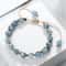 Women Healing Energy Bracelet Natural Gemstone Beads Irregular Shaped Cut Surface Beads Bracelet Ch 12