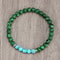Malachite Beads Bracelets, Tibetan Buddha, Reiki Healing Bangles for Women and Men, Handmade Fashion Jewelry Gift