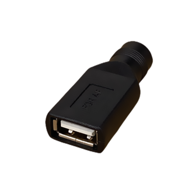 Black Color Female Jack To USB Male Plug Power Connector For Laptop 3