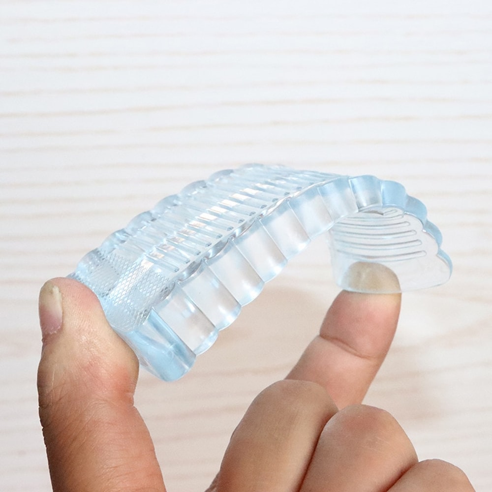 Silicone Door Stop Wedge, Reusable Shock Absorbent Safety Stoppers for Home and Office