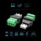 High Quality USB Solderless Plug USB Male Female Mobile Phone Connector 4
